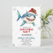 Christmas shark Party Invitation (Debout devant)