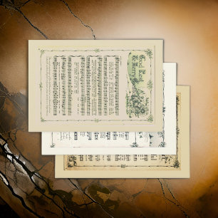 Christmas Sheet Music Melody Cadeauverpakking Inpakpapier Vel