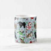 Christmas Shih Tzu Chiens Café Mug (Centre)