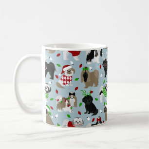 Christmas Shih Tzu Chiens Café Mug