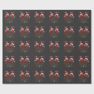 Christmas Six Seven 67 Santa Xmas Gen Alpha Cadeaupapier