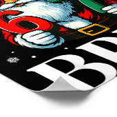 Christmas Six Seven Bruh Meme 6 7 Slang Cool Santa Poster (Hoek)