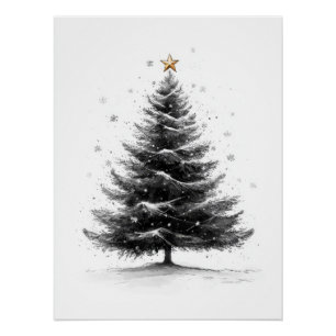 Christmas Sketch Poster Perfect Poster