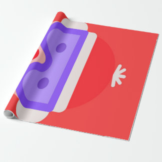 Christmas Skiing Emoji Cadeaupapier