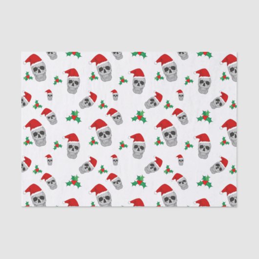 Christmas Skull Tissue Paper Tissuepapier (Voorkant)