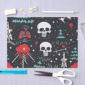 Christmas Skull Tissue Paper Tissuepapier (Craft)