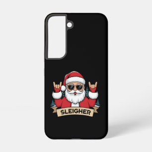 Christmas Sleigher Santa Rock Xmas Rocker Samsung Galaxy Hoesje