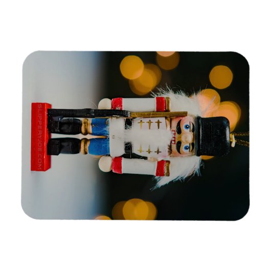 Christmas SlipperyJoe notenkraker beeldje ornament Magneet (Horizontaal)