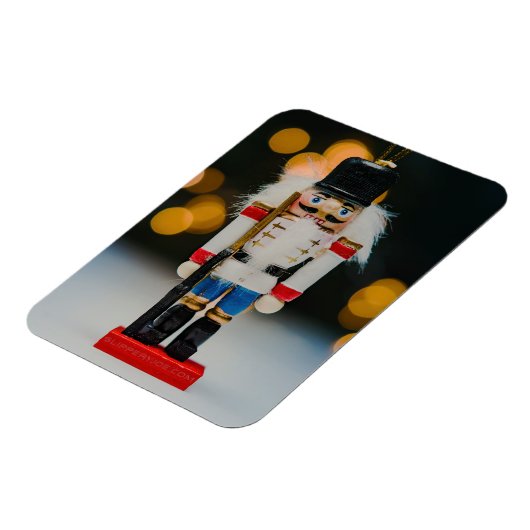 Christmas SlipperyJoe notenkraker beeldje ornament Magneet (Linkerzijde)