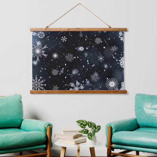 Christmas SlipperyJoe vallen verschillende vormen Hangend Wandkleed (Woonkamer)