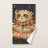 Christmas sloth   (Serviette à main)