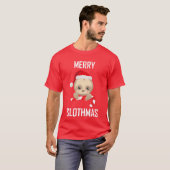 christmas sloth friend t-shirt (Voorkant volledig)