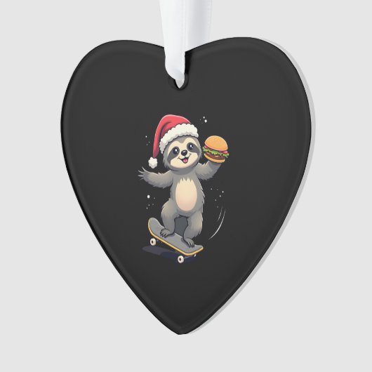 CHRISTMAS SLOTH Funny Christmas Skateboard Sloth ( (devant)