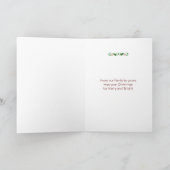 Christmas Sloth with Sloth Babies in Snow Feestdagen Kaart (Binnen)