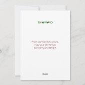 Christmas Sloth with Sloth Babies in Snow Feestdagenkaart (Achterkant)