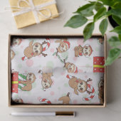 Christmas Sloths Tissue Paper Tissuepapier (Geschenk)