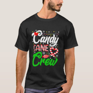 Christmas Snoep Lover Funny Xmas Candy Cane Crew L T-shirt