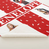 Christmas Snoep Sprinkle 4 Fotocollage Sherpa Deken (3/4)