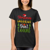 Christmas Snow Cookies Mistletoe Snowman Present T-shirt (Voorkant)