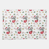 Christmas Snow Winter Animals Classic Theedoek (Horizontaal)