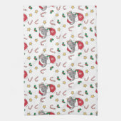 Christmas Snow Winter Animals Classic Theedoek (Verticaal)