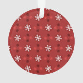Christmas Snowflake Art Pattern Ornament (dos)