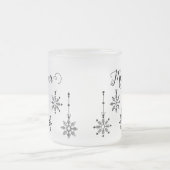 Christmas Snowflake Mama - bewerkbare Frosted Mok (Center)