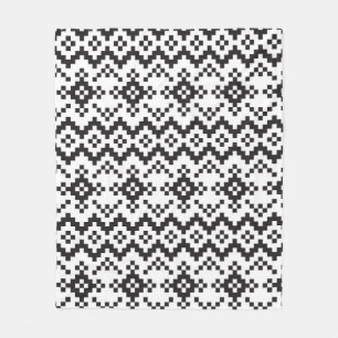 Christmas Snowflakes Fair Isle Seamless Patternart Fleece Deken