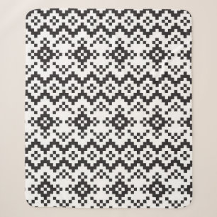 Christmas Snowflakes Fair Isle Seamless Patternart Sherpa Deken