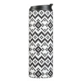 Christmas Snowflakes Fair Isle Seamless Patternart Thermosbeker (Gedraaid links)