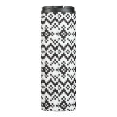 Christmas Snowflakes Fair Isle Seamless Patternart Thermosbeker (Achterkant)