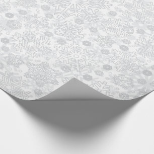 CHRISTMAS SNOWFLAKES PATTERN WRAPPORTEUR CADEAUPAPIER