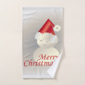 Christmas Snowman (Serviette à main)