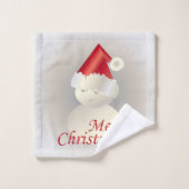 Christmas Snowman (Gant de toilette)