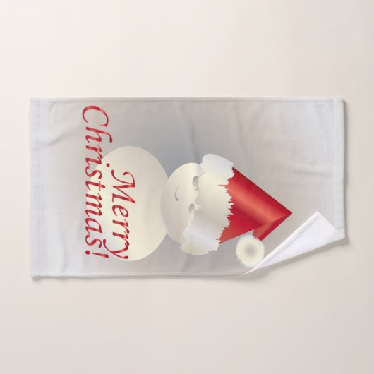 Christmas Snowman (Serviette à main)