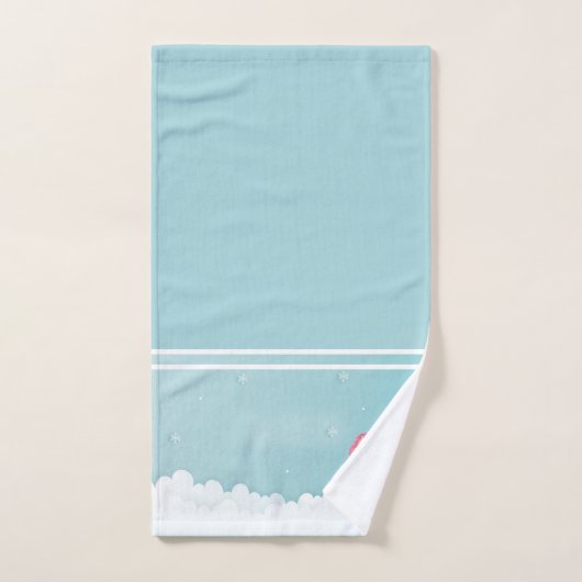 Christmas Snowman (Serviette à main)