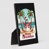 christmas Snowman (3) Fotoplaat (Zijkant)