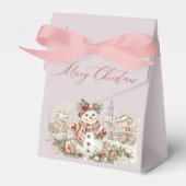 Christmas snowman bedankdoosjes (Voorkant Zijde)