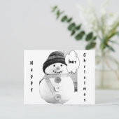 **CHRISTMAS SNOWMAN** CARTE POSTALE POUR TOUS (Debout devant)