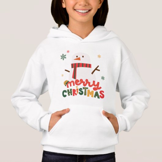 Christmas Snowman Hoodie (Voorkant)