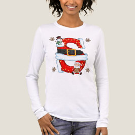 Christmas Snowman Letter S Personalized Sweater De Tri-Blend Shirt