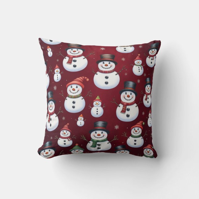 Christmas snowman pillows kussen (Voorkant)