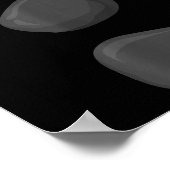 Christmas Snowman Three Black Buttons Xmas Costume Poster (Hoek)