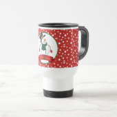 Christmas Snowman Travel Mug (Devant droit)