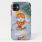 Christmas snowman walking Case-Mate iPhone case (Achterkant)