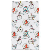 Christmas Snowman White Klein Cadeauzakje (Achterkant)