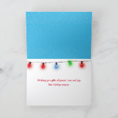 Christmas Snowman With JOY Text Kaart (Binnen)