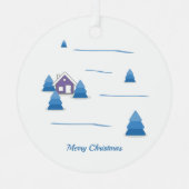 Christmas Snowy Landscape Ornament (Voorkant)