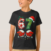 Christmas Soccer Drip Number 67 Boys Soccer Player T-shirt (Voorkant)