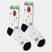 Christmas Socks Glitter Garland Sokken (Rechts)